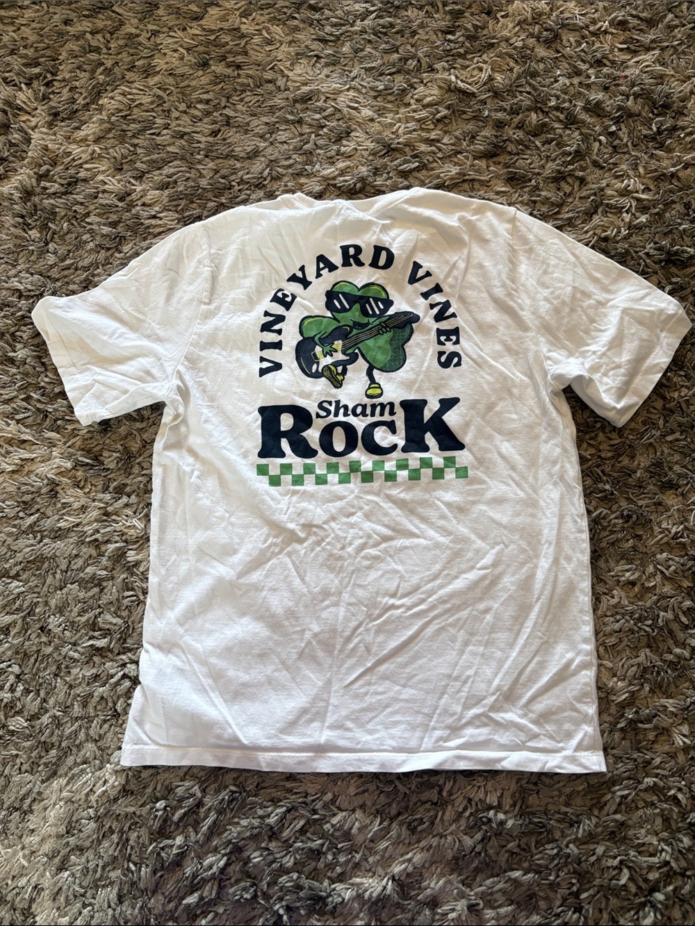 Vineyard Vines White Kids "Sham Rock" Graphic Tee